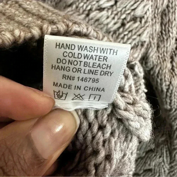 Majorelle Revolve Chunky Knit Sweater Size Small Neutral Oatmeal Gray Women - Picture 7 of 10